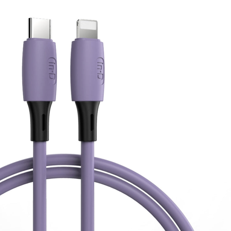 ENKAY Hat-Prince ENK-CB209 PD 20W 3A Type-C to 8 Pin Silicone Data Sync Fast Charging Cable, Cable Length: 1.2m(Purple) - Normal Style Cable by ENKAY | Online Shopping South Africa | PMC TechLife | Buy Now Pay Later Mobicred