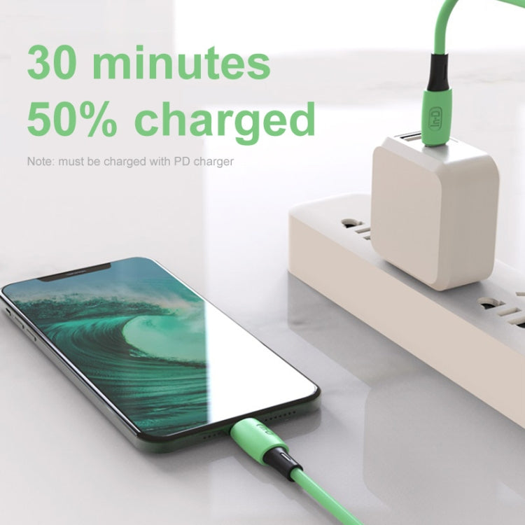 ENKAY Hat-Prince ENK-CB209 PD 20W 3A Type-C to 8 Pin Silicone Data Sync Fast Charging Cable, Cable Length: 1.2m(Purple) - Normal Style Cable by ENKAY | Online Shopping South Africa | PMC TechLife | Buy Now Pay Later Mobicred
