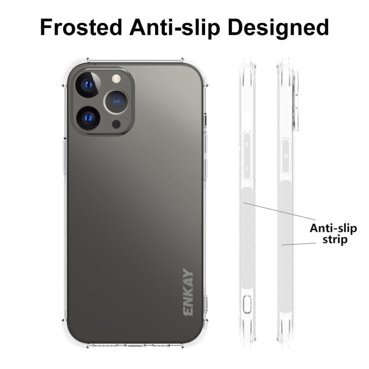 For iPhone 13 Pro Max Hat-Prince ENKAY Clear TPU Shockproof Soft Case Drop Protection Cover - iPhone 13 Pro Max Cases by ENKAY | Online Shopping South Africa | PMC TechLife | Buy Now Pay Later Mobicred