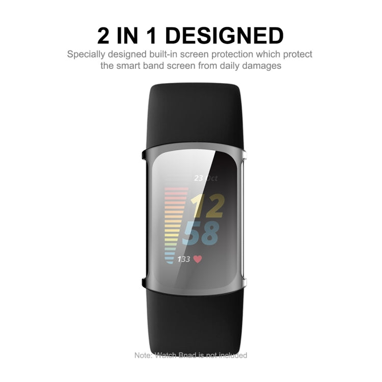 For Fitbit Charge 5 / Charge 6 ENKAY Hat-Prince Full Coverage Transparent Soft Case TPU HD Clear Cover - Watch Cases by ENKAY | Online Shopping South Africa | PMC TechLife | Buy Now Pay Later Mobicred