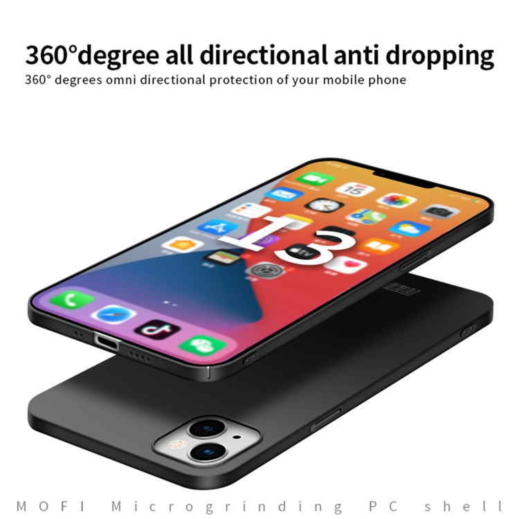 For iPhone 13 mini  MOFI Frosted PC Ultra-thin Hard Case(Black) - iPhone 13 mini Cases by MOFI | Online Shopping South Africa | PMC TechLife | Buy Now Pay Later Mobicred