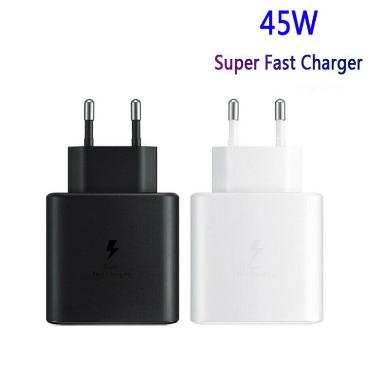 M135 45W USB-C / Type-C Port Fast Charger, EU Plug(Black) - USB Charger by PMC TechLife | Online Shopping South Africa | PMC TechLife