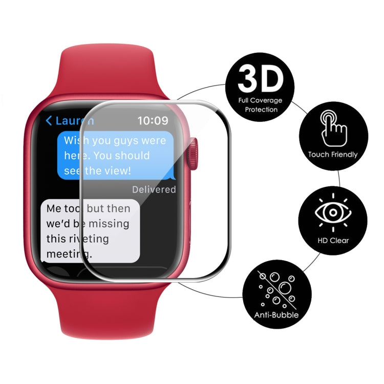 1 PC For Apple Watch Series 7 41mm ENKAY Hat-Prince 3D Full Coverage Soft PC Edge + PMMA HD Screen Protector Film - Screen Protector by ENKAY | Online Shopping South Africa | PMC TechLife | Buy Now Pay Later Mobicred