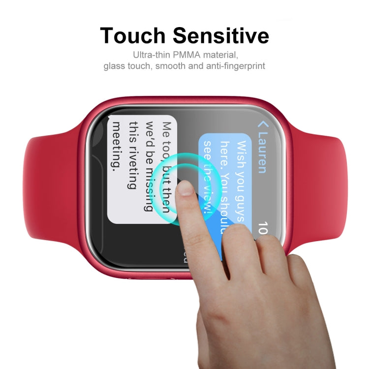 1 PC For Apple Watch Series 7 41mm ENKAY Hat-Prince 3D Full Coverage Soft PC Edge + PMMA HD Screen Protector Film - Screen Protector by ENKAY | Online Shopping South Africa | PMC TechLife | Buy Now Pay Later Mobicred