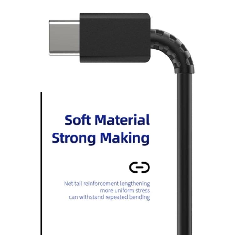 XJ-69 5 PCS 1m 3A USB-C / Type-C to Type-C TPU Charging Sync Data Cable for Mobile Phone(White) - free shipping - PMC TechLife - Order now!