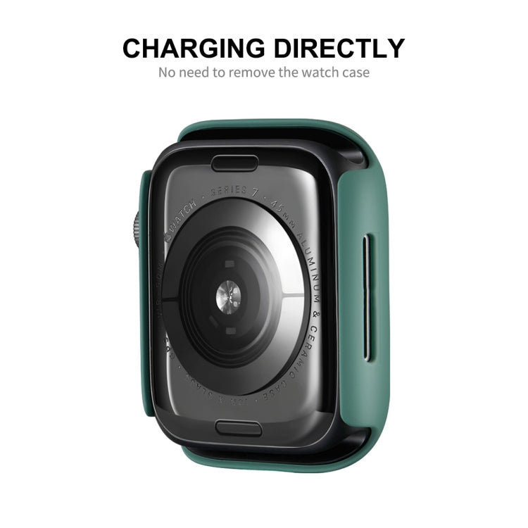 ENKAY Hat-Prince PC Frame + Full Coverage PMMA HD Screen Protector Film For Apple Watch Series 8 / 7 41mm(Green) - free shipping - PMC TechLife - Order now!