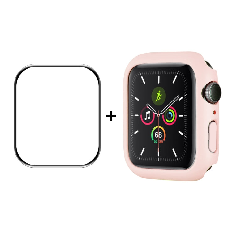 ENKAY Hat-Prince PC Frame + Full Coverage PMMA HD Screen Protector Film For Apple Watch Series 8 / 7 45mm(Pink) - free shipping - PMC TechLife - Order now!