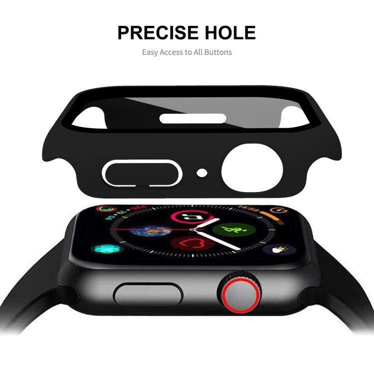 ENKAY Hat-Prince 2 in 1 PC Frame + 9H Tempered Glass Protector Full Coverage Case For Apple Watch Series 8 / 7 41mm(Red) - Watch Cases by ENKAY | Online Shopping South Africa | PMC TechLife | Buy Now Pay Later Mobicred