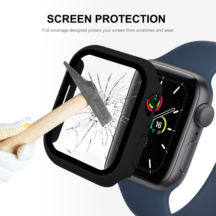 ENKAY Hat-Prince 2 in 1 PC Frame + 9H Tempered Glass Protector Full Coverage Case For Apple Watch Series 8 / 7 45mm(Red) - free shipping - PMC TechLife - Order now!
