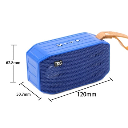 T&G TG296 Portable Wireless Bluetooth 5.0 Speaker Support TF Card / FM / 3.5mm AUX / U-Disk / Hands-free(Blue) - Mini Speaker by T&G | Online Shopping South Africa | PMC Jewellery