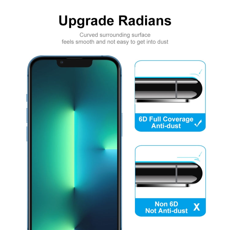 For iPhone 13 / 13 Pro 5pcs ENKAY Hat-Prince Full Glue Tempered Glass 6D Full Coverage Anti-scratch Protector - iPhone 13 Pro Tempered Glass by ENKAY | Online Shopping South Africa | PMC TechLife | Buy Now Pay Later Mobicred