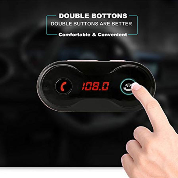 C8 Car Wireless FM Transmitter Modulator Bluetooth  Charger Kit AUX Hands Free Mini MP3 Music Player - Bluetooth Car Kits by PMC TechLife | Online Shopping South Africa | PMC TechLife