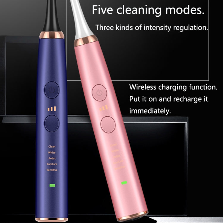 Wireless Induction Charging Ultrasonic Electric Toothbrush(Pink) - Toothbrushes by PMC Jewellery | Online Shopping South Africa | PMC Jewellery