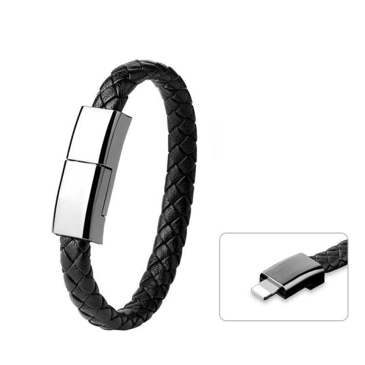 XJ-73 20cm USB to 8 Pin Bracelet Charging Data Cable(Black) - Multifunction Cable by PMC TechLife | Online Shopping South Africa | PMC TechLife