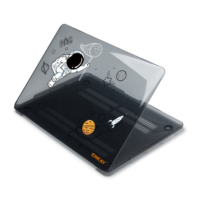 For MacBook Air 13.3 inch A1932 2018 ENKAY Spaceman Pattern Laotop Protective Crystal Case(Spaceman No.2) - MacBook Air Cases by ENKAY | Online Shopping South Africa | PMC TechLife | Buy Now Pay Later Mobicred