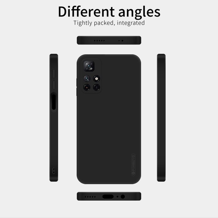 For Xiaomi Redmi Note 11 / Poco M4 Pro 5G PINWUYO Liquid Silicone TPU Phone Case(Black) - free shipping - PMC TechLife - Order now!
