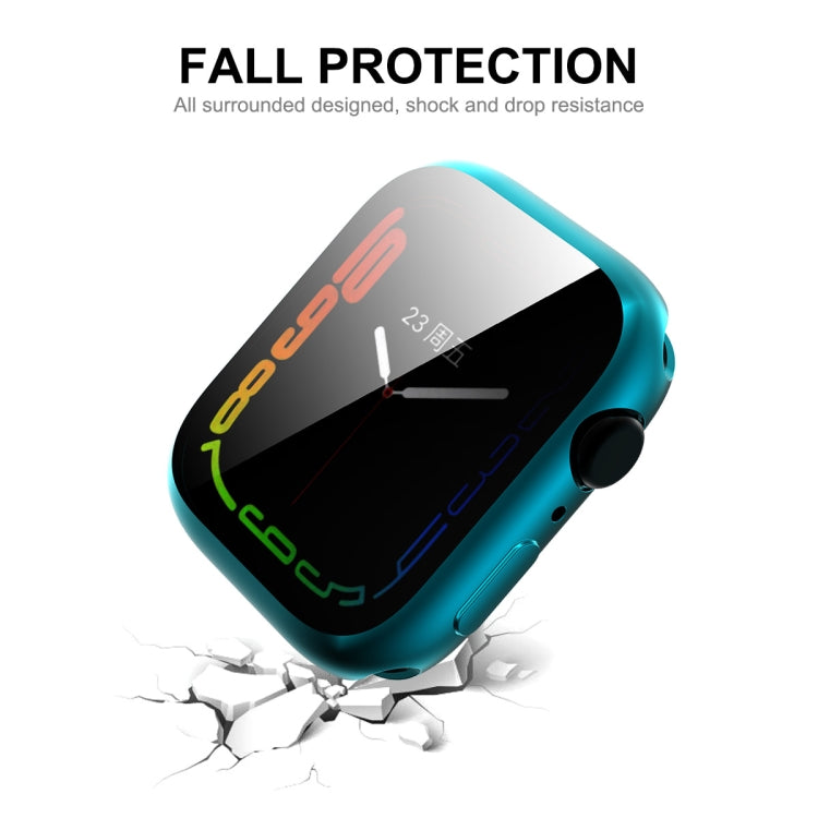 For Apple Watch Series 8 / 7 45mm ENKAY Hat-Prince Electroplated TPU Case(Cyan) - Watch Cases by ENKAY | Online Shopping South Africa | PMC TechLife | Buy Now Pay Later Mobicred