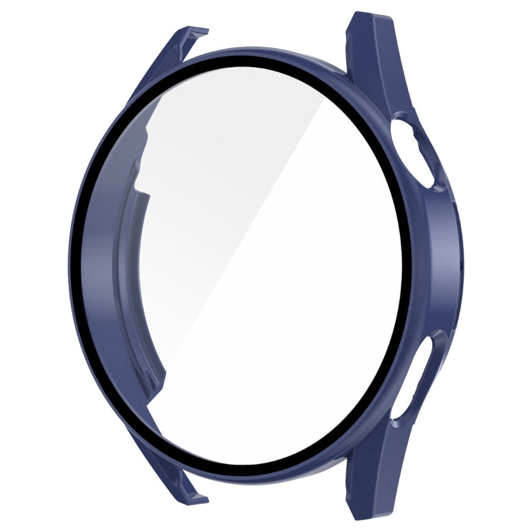 For Huawei Watch GT 3 46mm ENKAY Matte PC Frame + Tempered Glass Protector Case(Dark Blue) - Watch Cases by ENKAY | Online Shopping South Africa | PMC TechLife | Buy Now Pay Later Mobicred