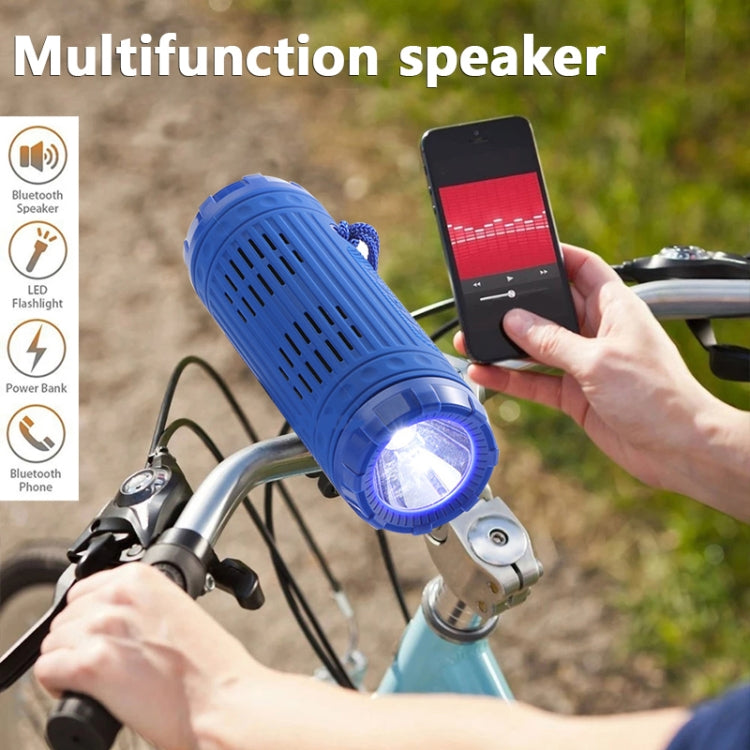 T&G TG312 LED Outdoor Portable Multifunctional Wireless Bluetooth Speaker(Blue) - Waterproof Speaker by T&G | Online Shopping South Africa | PMC TechLife | Buy Now Pay Later Mobicred