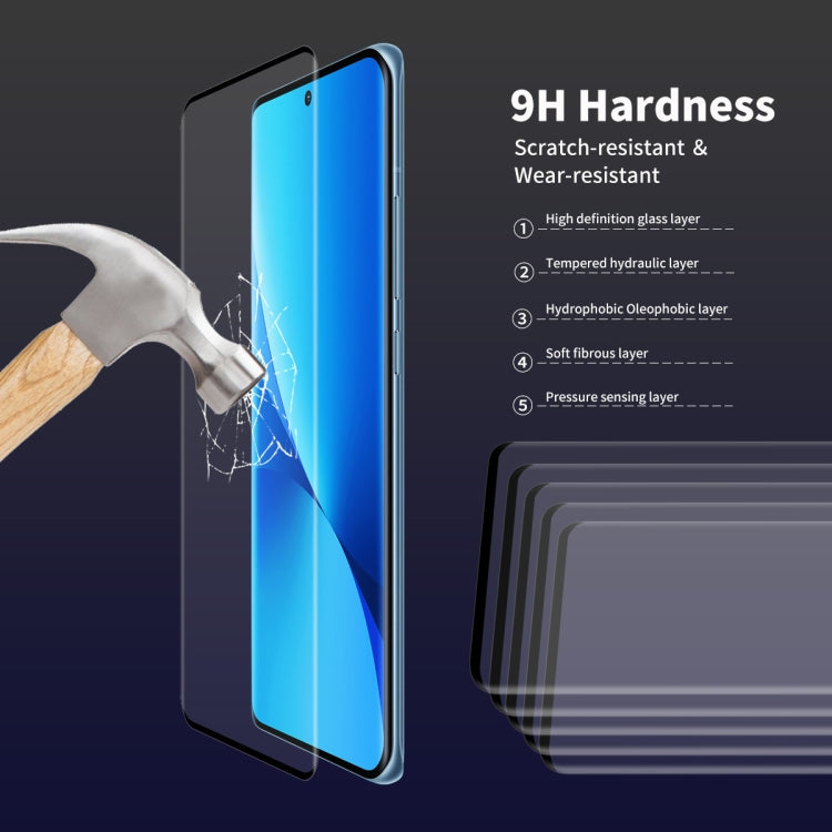 5 PCS For Xiaomi 12 / 12X / 12S ENKAY 3D Hot Bending Explosion-proof Full Tempered Glass Film - 12 Tempered Glass by ENKAY | Online Shopping South Africa | PMC Jewellery