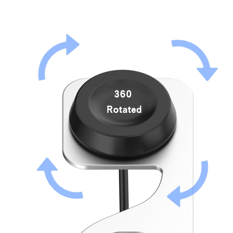 For Huawei Watch 3 Rotatable Magnetic Metal Charging Base(Gray) - Charger by PMC TechLife | Online Shopping South Africa | PMC TechLife | Buy Now Pay Later Mobicred