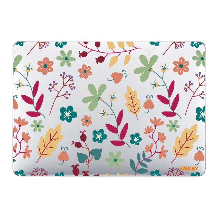 ENKAY Flower Series Pattern Laotop Protective Crystal Case For MacBook Pro 14.2 inch A2442 (2021)(Spring) - MacBook Pro Cases by ENKAY | Online Shopping South Africa | PMC TechLife | Buy Now Pay Later Mobicred