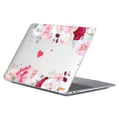 ENKAY Flower Series Pattern Laotop Protective Crystal Case for MacBook Pro 16 inch A2141(Peony) - MacBook Pro Cases by ENKAY | Online Shopping South Africa | PMC Jewellery