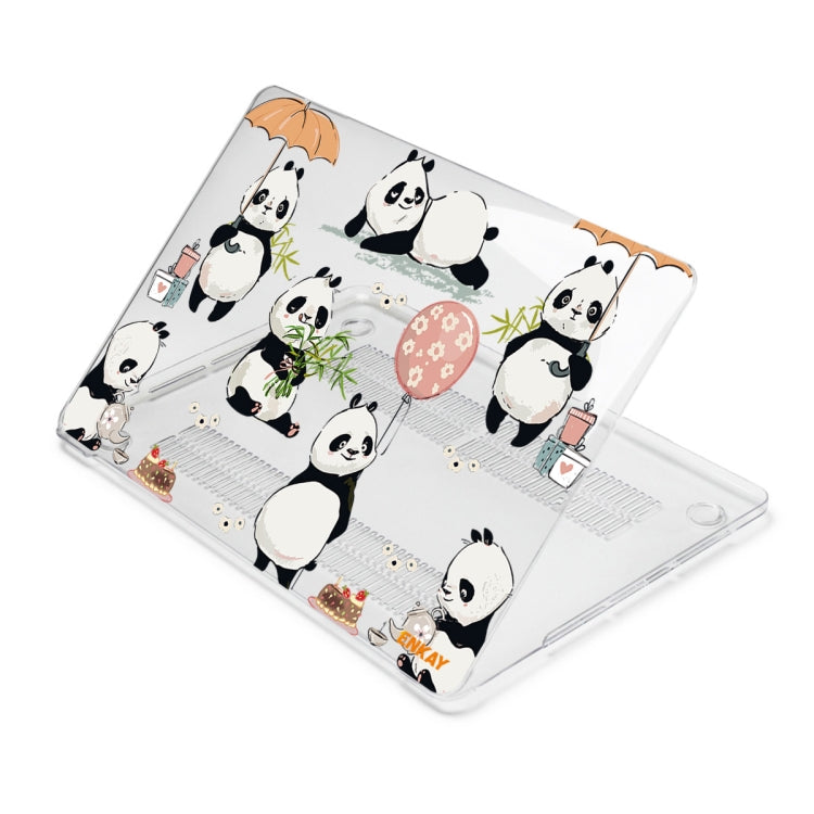 ENKAY Animal Series Pattern Laotop Protective Crystal Case For MacBook Pro 13.3 inch A1706 / A1708 / A1989 / A2159(Panda) - MacBook Pro Cases by ENKAY | Online Shopping South Africa | PMC Jewellery