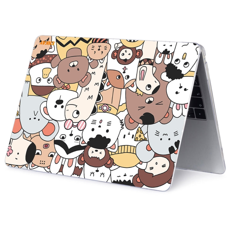 For MacBook Air 13.3 inch A1932 / A2179 / A2337 ENKAY Animal Series Pattern Laotop Protective Crystal Case(Animals No.1) - MacBook Air Cases by ENKAY | Online Shopping South Africa | PMC Jewellery