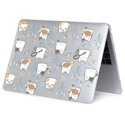 For MacBook Air 13.3 inch A1932 / A2179 / A2337 ENKAY Animal Series Pattern Laotop Protective Crystal Case(Cute Cat) - MacBook Air Cases by ENKAY | Online Shopping South Africa | PMC Jewellery