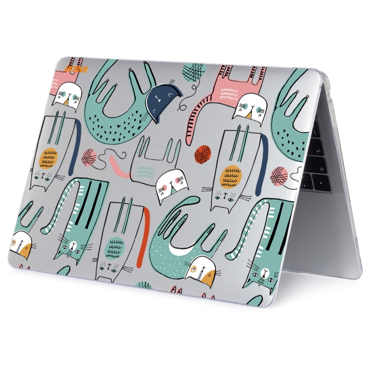 ENKAY Animal Series Pattern Laotop Protective Crystal Case For MacBook Pro 13.3 inch A2251 / A2289 / A2338 2020(Thin Cat) - MacBook Pro Cases by ENKAY | Online Shopping South Africa | PMC Jewellery