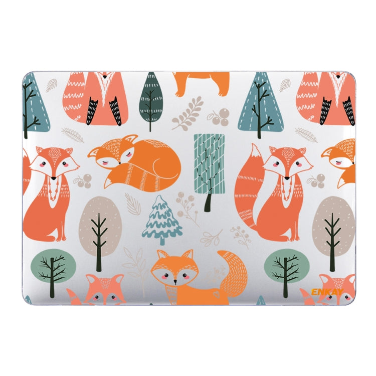 ENKAY Animal Series Pattern Laotop Protective Crystal Case For MacBook Pro 15.4 inch A1707 / A1990(Fox) - MacBook Pro Cases by ENKAY | Online Shopping South Africa | PMC TechLife