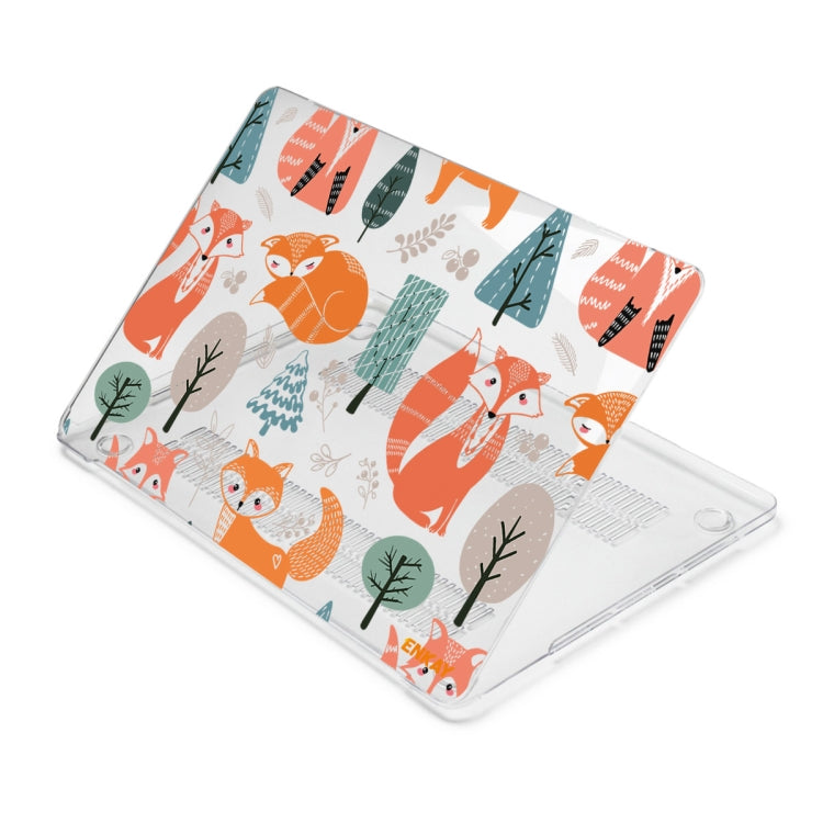 ENKAY Animal Series Pattern Laotop Protective Crystal Case For MacBook Pro 15.4 inch A1707 / A1990(Fox) - MacBook Pro Cases by ENKAY | Online Shopping South Africa | PMC TechLife
