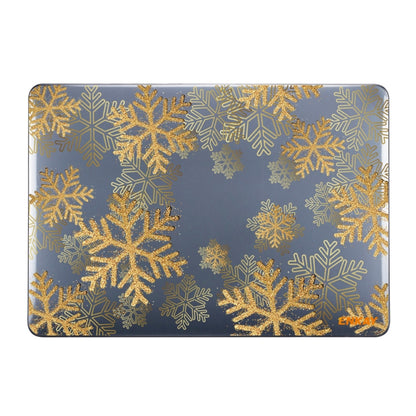 ENKAY Vintage Pattern Series Laotop Protective Crystal Case For MacBook Pro 13.3 inch A2251 / A2289 / A2338 2020(Golden Snowflake) - MacBook Pro Cases by ENKAY | Online Shopping South Africa | PMC Jewellery