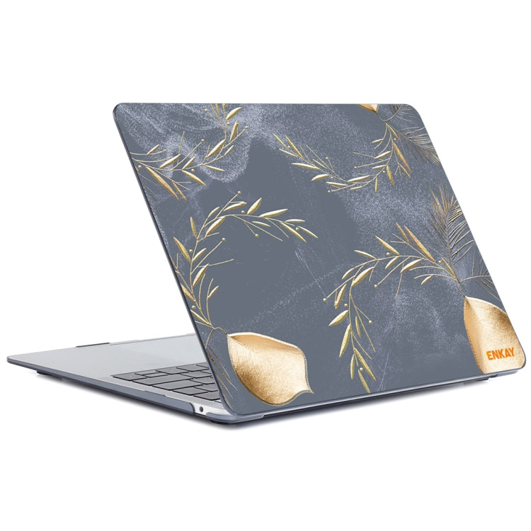 ENKAY Vintage Pattern Series Laotop Protective Crystal Case For MacBook Pro 13.3 inch A2251 / A2289 / A2338 2020(Wild Oats) - MacBook Pro Cases by ENKAY | Online Shopping South Africa | PMC Jewellery