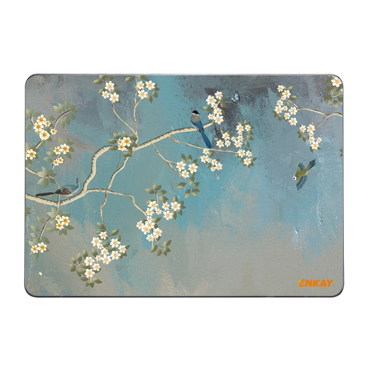 ENKAY Vintage Pattern Series Laotop Protective Crystal Case For MacBook Pro 16 inch A2141(Magnolia) - free shipping - PMC TechLife - Order now!