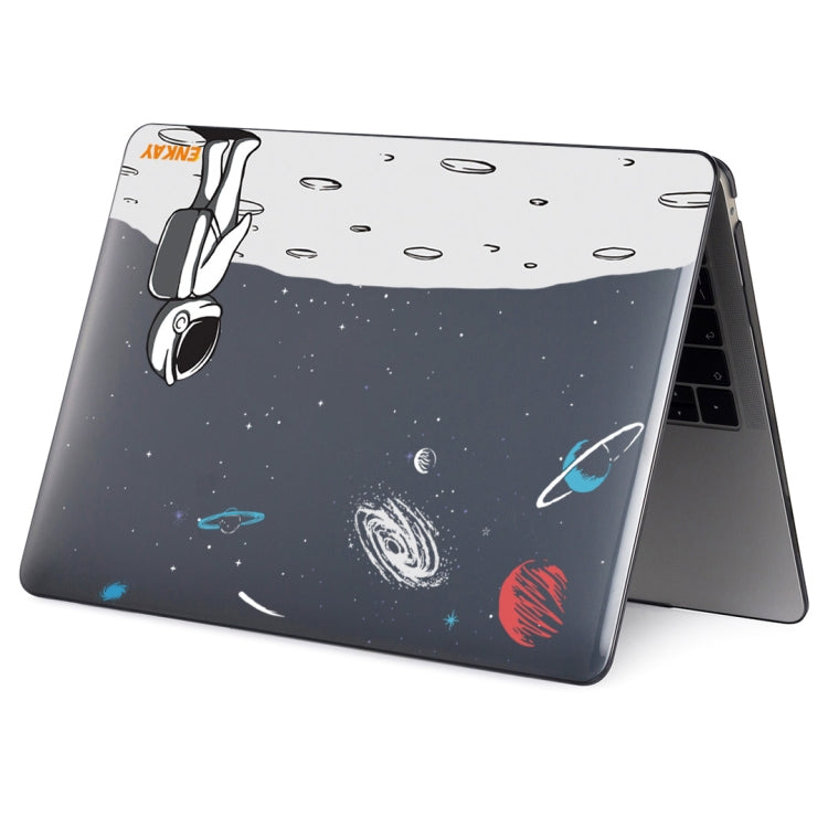 For MacBook Air 13.3 inch A1932 / A2179 / A2337 ENKAY Star Series Pattern Laotop Protective Crystal Case(Backpack Astronaut) - MacBook Air Cases by ENKAY | Online Shopping South Africa | PMC Jewellery