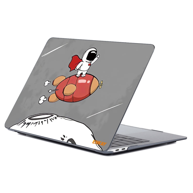 ENKAY Star Series Pattern Laotop Protective Crystal Case For MacBook Pro 14.2 inch A2442 (2021)(Rocket Astronaut) - MacBook Pro Cases by ENKAY | Online Shopping South Africa | PMC TechLife | Buy Now Pay Later Mobicred