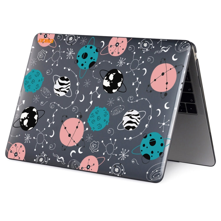 ENKAY Star Series Pattern Laotop Protective Crystal Case For MacBook Pro 14.2 inch A2442 (2021)(Geometric Planet) - MacBook Pro Cases by ENKAY | Online Shopping South Africa | PMC TechLife