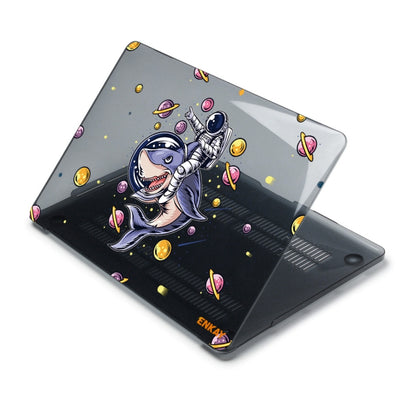 ENKAY Star Series Pattern Laotop Protective Crystal Case For MacBook Pro 16 inch A2141(Shark Astronaut) - MacBook Pro Cases by ENKAY | Online Shopping South Africa | PMC Jewellery