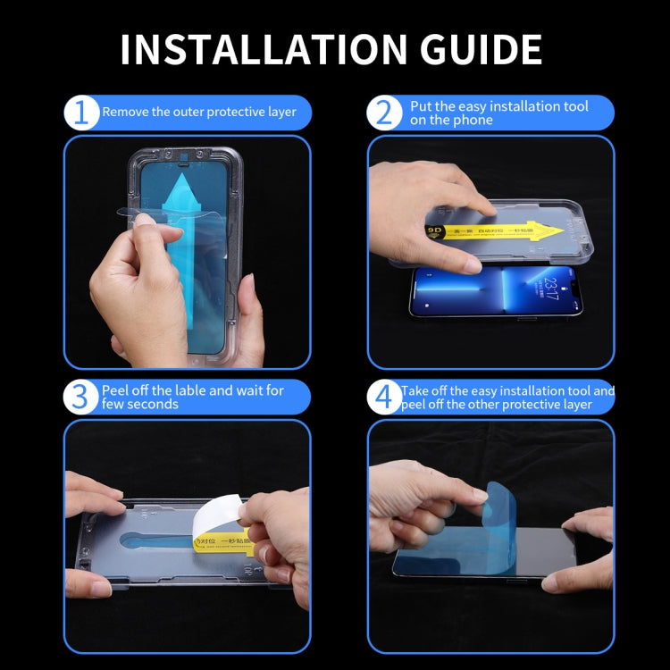 For iPhone 13 mini ENKAY Quick Stick Eye-protection Tempered Glass Film - iPhone 13 mini Tempered Glass by ENKAY | Online Shopping South Africa | PMC TechLife | Buy Now Pay Later Mobicred