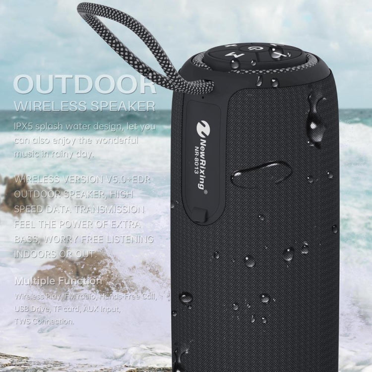 NewRixing NR8013 10W TWS Portable Wireless Stereo Speaker Support TF Card / FM(Green) - free shipping - PMC TechLife - Order now!