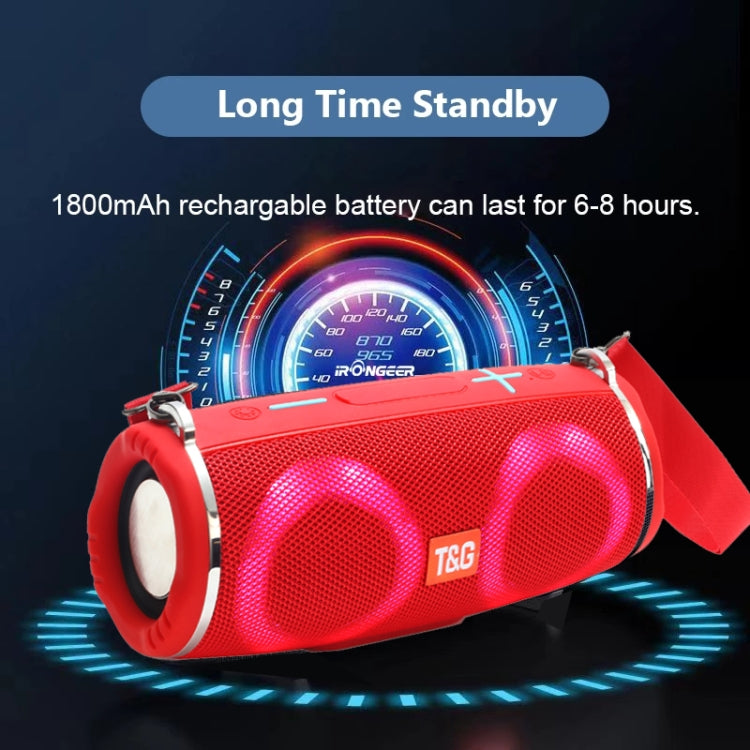 T&G TG642 RGB Light Waterproof  Portable Bluetooth Speaker Support FM / TF Card(Green) - free shipping - PMC TechLife - Order now!