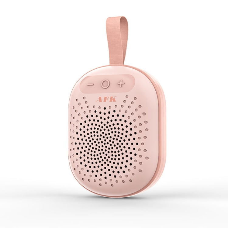AEC BT513 RGB Light Waterproof Portable Bluetooth Speaker Support FM / TF Card(Moran Pink) - Mini Speaker by AEC | Online Shopping South Africa | PMC TechLife