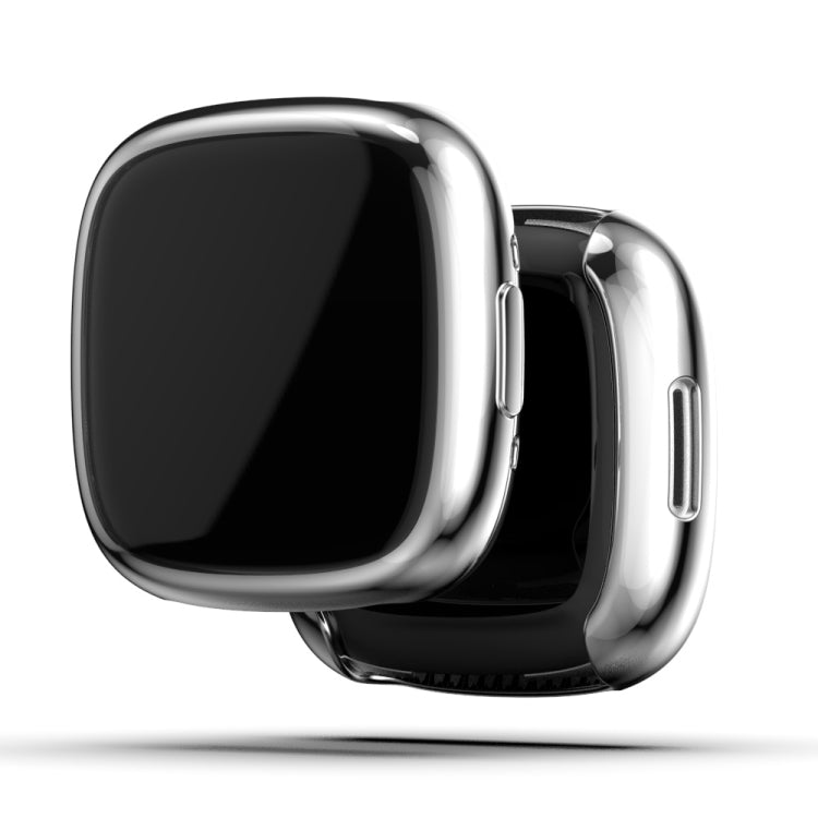For Fitbit Versa 4 Shockproof TPU Protective Watch Case(Black) - Watch Cases by PMC TechLife | Online Shopping South Africa | PMC TechLife | Buy Now Pay Later Mobicred
