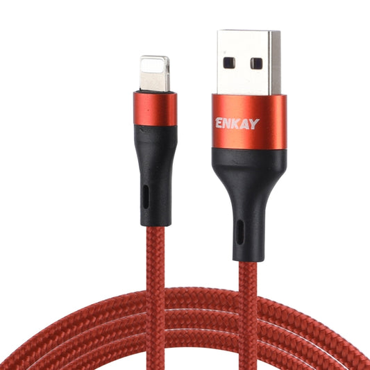 ENKAY ENK-CB118 1m USB 3.0 to 8 Pin 3A Fast Charging Sync Data Cable(Orange) - Normal Style Cable by ENKAY | Online Shopping South Africa | PMC Jewellery