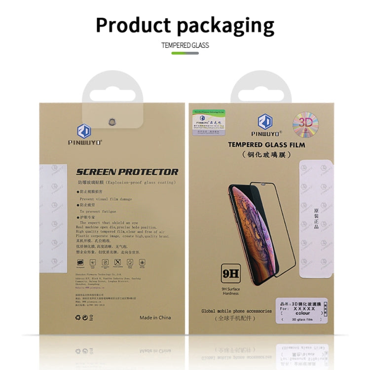 For iPhone 14 PINWUYO 9H 3D Curved Full Explosion-proof Tempered Glass Film - iPhone 14 Tempered Glass by PINWUYO | Online Shopping South Africa | PMC TechLife | Buy Now Pay Later Mobicred