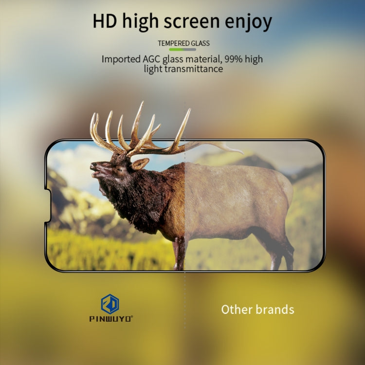 For iPhone 14 Plus PINWUYO 9H 3D Curved Full Explosion-proof Tempered Glass Film - iPhone 14 Plus Tempered Glass by PINWUYO | Online Shopping South Africa | PMC TechLife | Buy Now Pay Later Mobicred