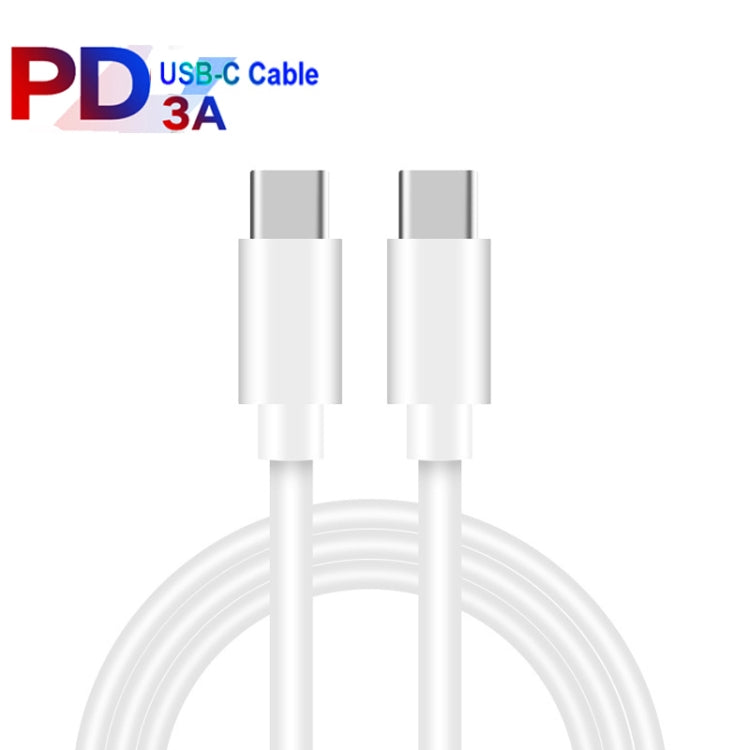 PD 35W Dual USB-C / Type-C Ports Charger with 1m Type-C to Type-C Data Cable, US Plug - USB Charger by PMC Jewellery | Online Shopping South Africa | PMC Jewellery