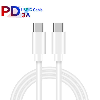 PD 35W Dual USB-C / Type-C Ports Charger with 1m Type-C to Type-C Data Cable, US Plug - USB Charger by PMC Jewellery | Online Shopping South Africa | PMC Jewellery